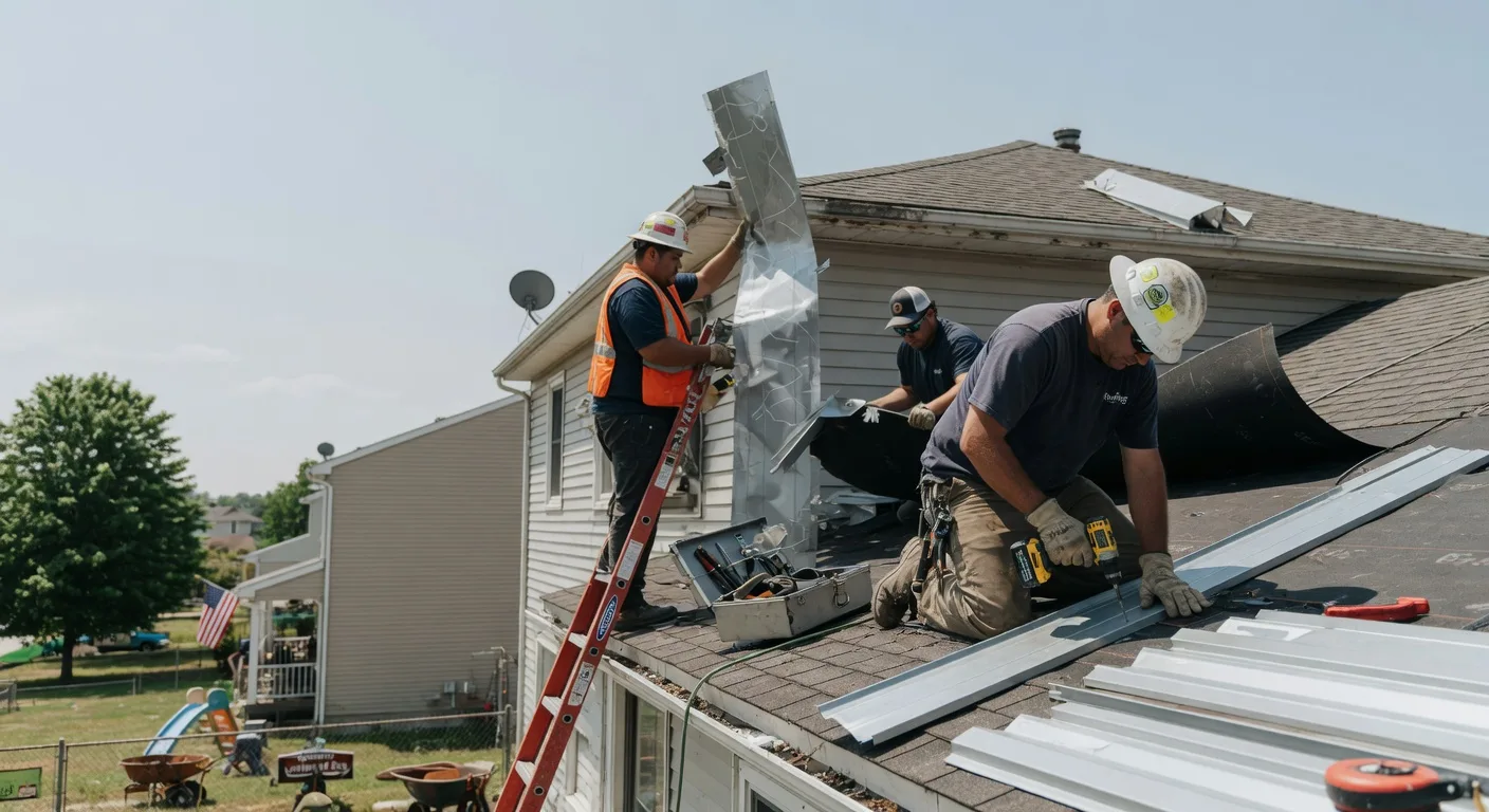 Storm Damage Metal Roof Repair in Littleton, WV